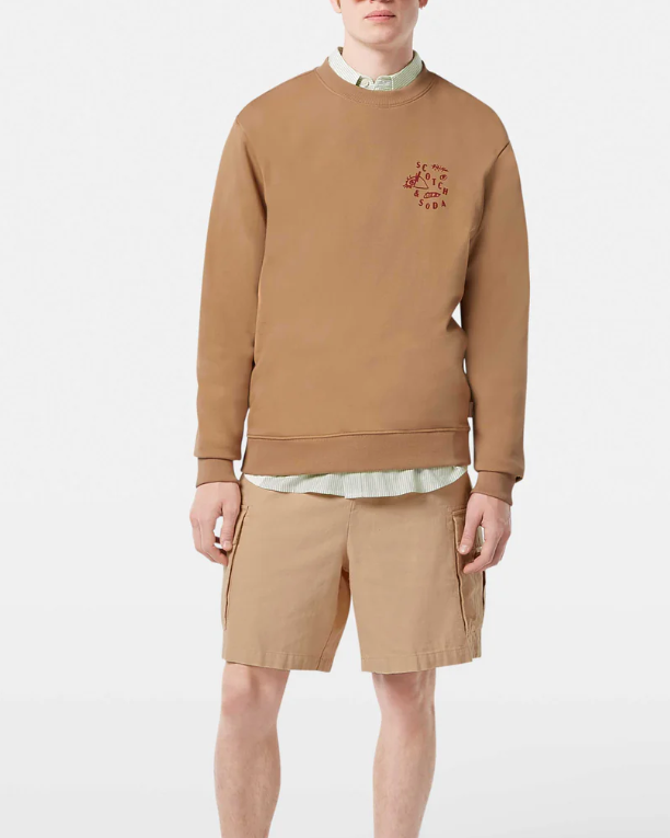 SWEAT MARRON 180073 ~ SCOTCH AND SODA